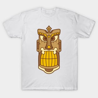 Funny Tribal Tiki Head T-Shirt